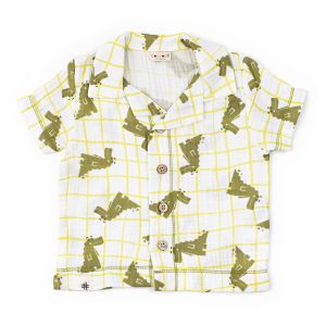 Camicia Overshirt In Garza Stampata Coccodè