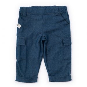 Pantaloni Cargo In Chambray Coccodè