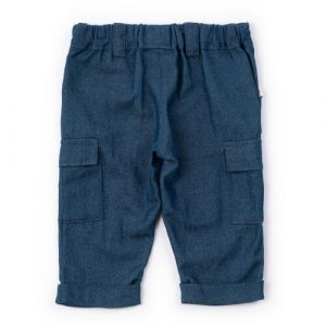 Pantaloni Cargo In Chambray Coccodè