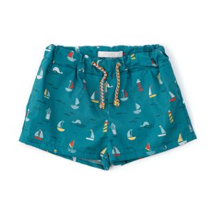 Shorts In Popeline Stampato Coccodè