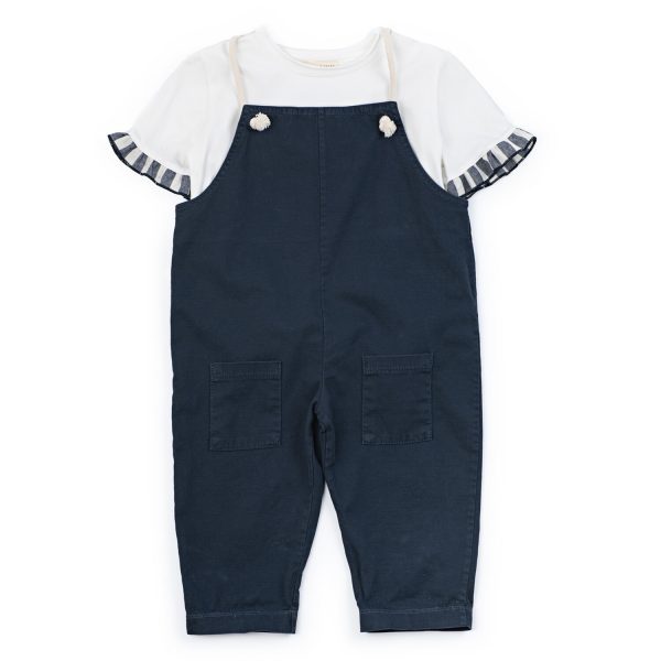 Salopette In Twill Stretch + t-Shirt In Maperò