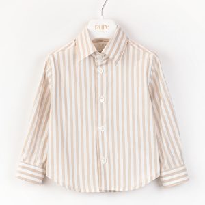 Camicia in popeline rigato Pure