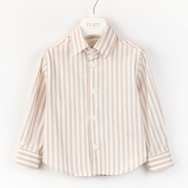 Camicia in popeline rigato Pure