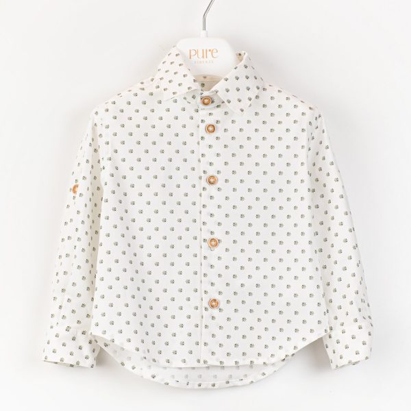 Camicia in popeline stampato Pure