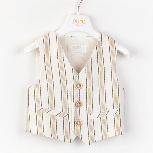 Gilet in misto lino Pure