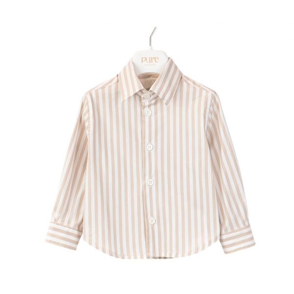 Camicia in popeline rigato Pure