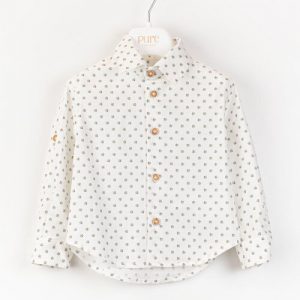Camicia in popeline stampato Pure