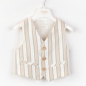 Gilet in misto lino Pure
