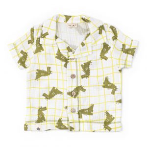 Camicia Overshirt In Garza Stampata Coccodè