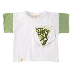 T-shirt in jersey con stampa Maperò