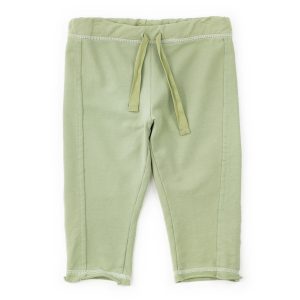 Pantaloni oversize in felpa estiva con cuciture a contrasto Maperò