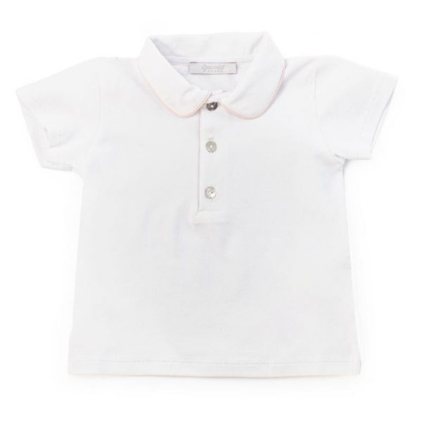 Polo in jersey con colletto a profilo a colore Coccodè