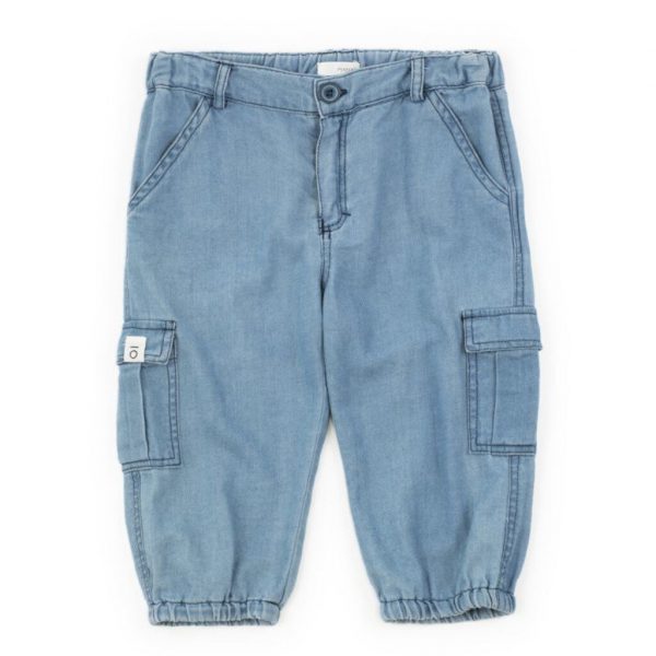 Pantaloni Cargo In Denim DelavÈ Coccodè
