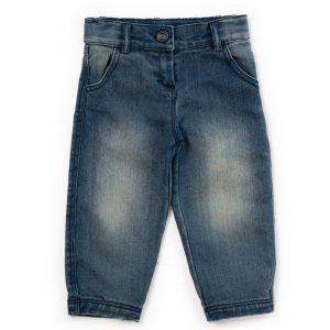Jeans in denim delavé