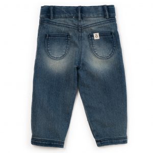 Jeans in denim delavé