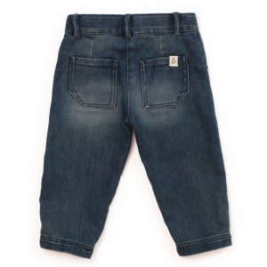 Jeans slouchy in denim Delavé