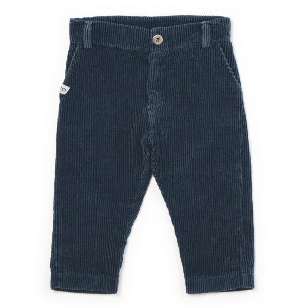 Pantaloni straight in velluto a coste