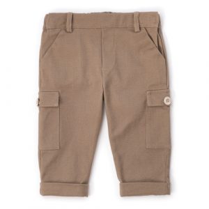 Pantalone cargo in twill stretch