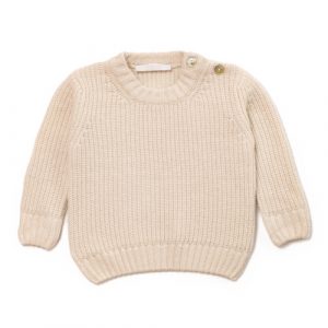 Pullover in tricot a costa perlata