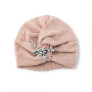 Turbante in caldo jersey e fiocco in liberty