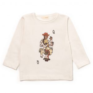 T-shirt in jersey con stampa