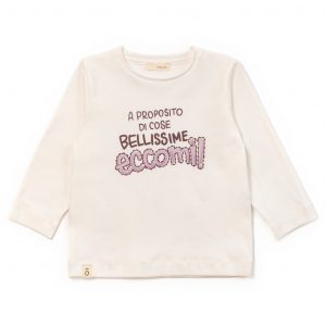 T-shirt in jersey con stampa