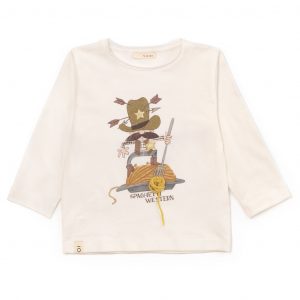 T-shirt in jersey con stampa