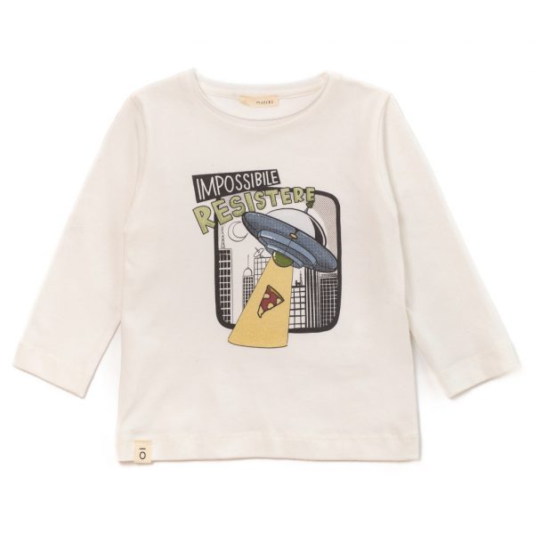 T-shirt in jersey con stampa