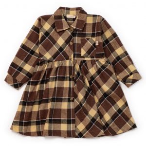 Abito chemisier in flanella tartan
