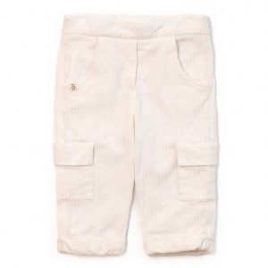 Pantaloni cargo in velluto stretch