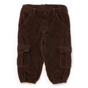Pantaloni cargo in velluto a coste