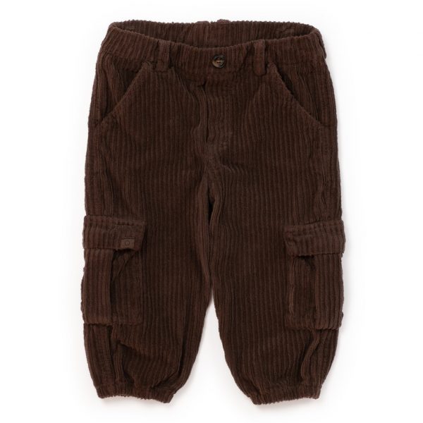 Pantaloni cargo in velluto a coste